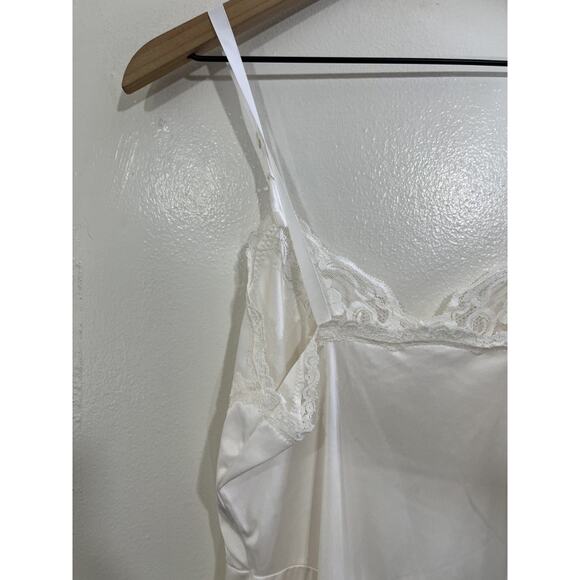 Vtg Y2K 90s Fairy Ballet Coquette Lace Romantic Slip Babydoll Dress 34 Angelic - Picture 6 of 12